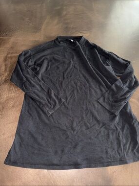 Eileen Fisher Black Long Sleeve Tunic Top